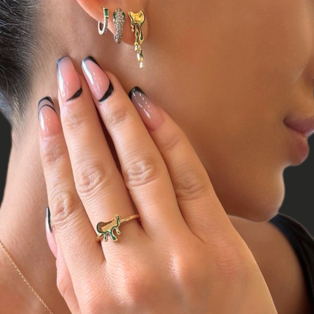 Liquefy – honey drips green enamel