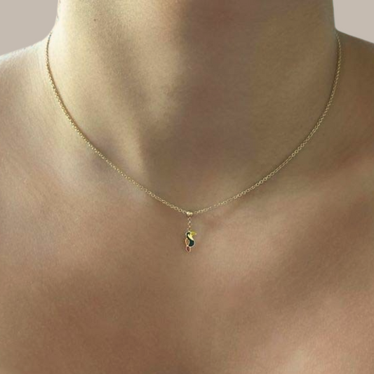 Tuki Bird – kids gold necklace