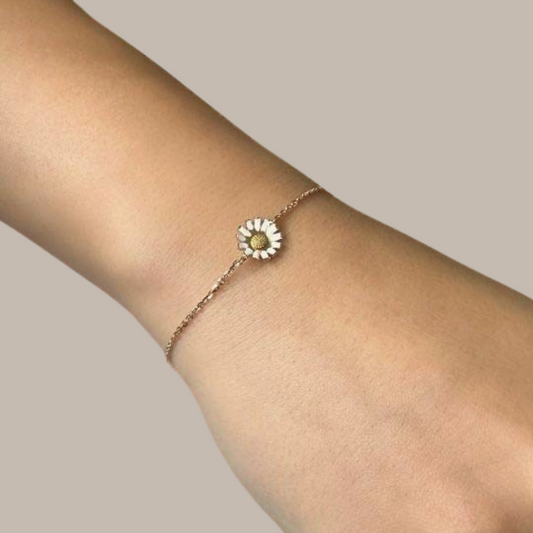 Daisy flower kids bracelet