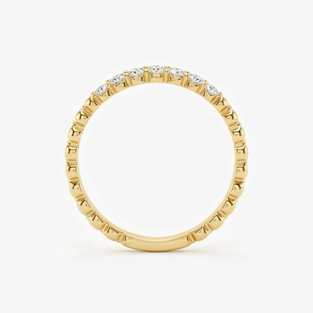 Beaded Diamond Band