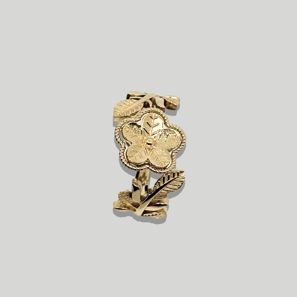 FLORA – flower and leaves ring