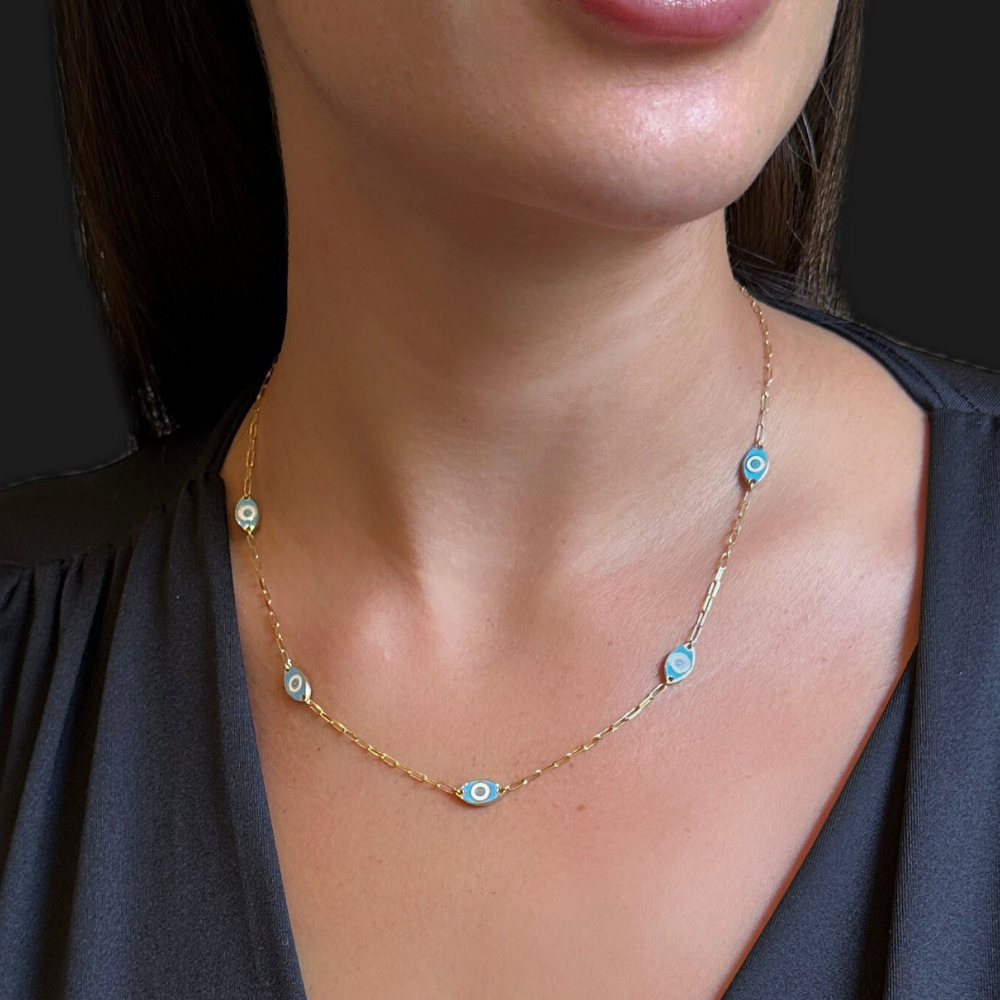 Eyes shaped – chain necklace