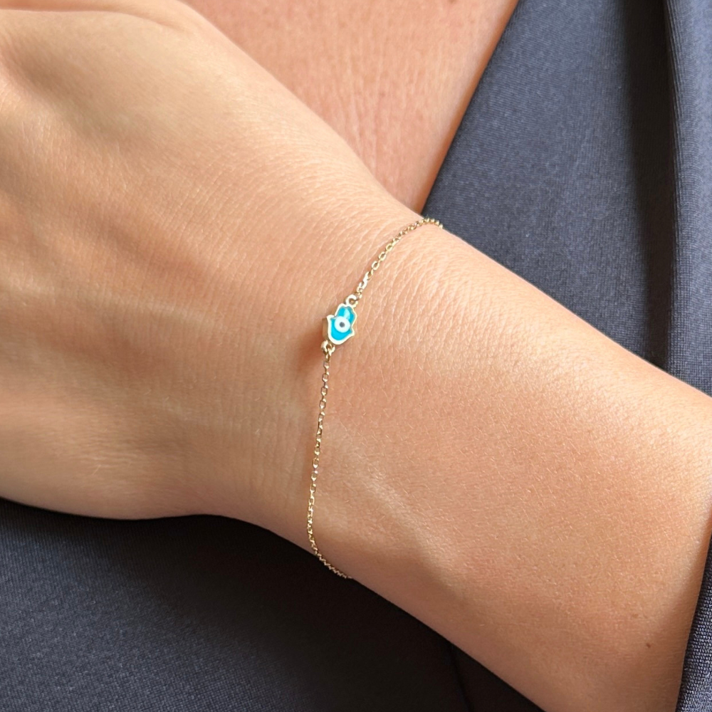 Mini hand – gold bracelet