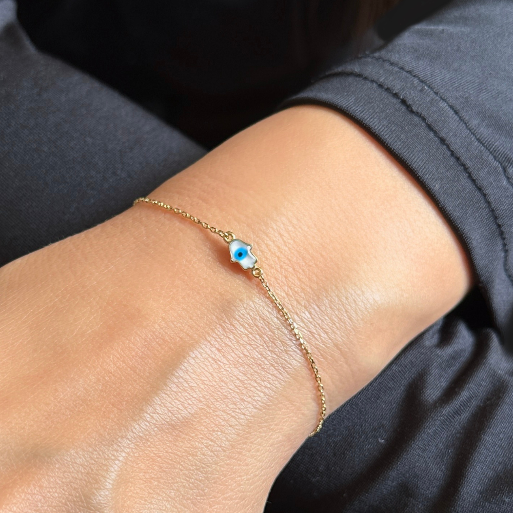 Mini hand – gold bracelet