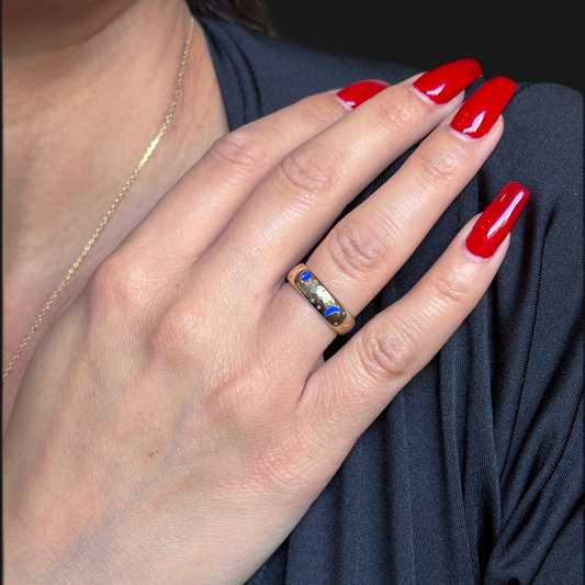 Galaxy – gold ring