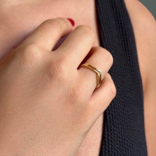 Vectors - double gold ring