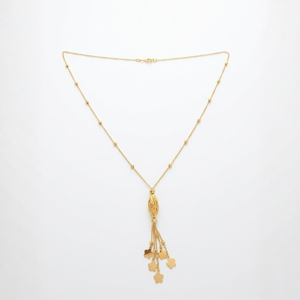 Solstice Tassel - 21k gold lariat