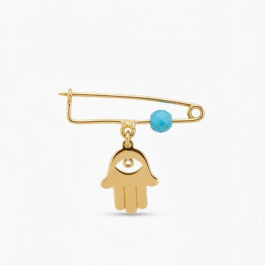 Protection Hand Safety Pin Brooch