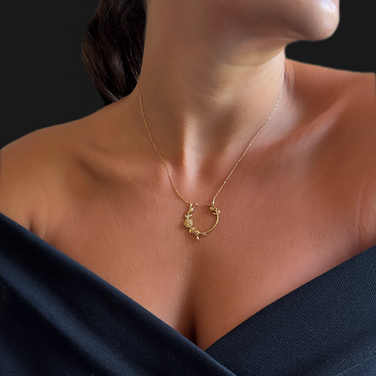 FLORA – CFL gold necklace