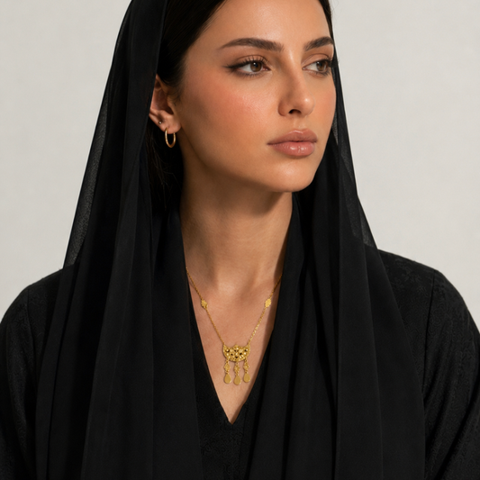 Heritage - 21k gold lariat necklace