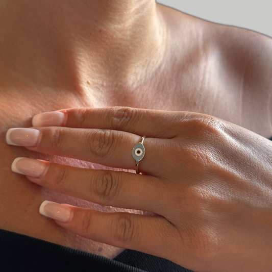 Eye - gold ring
