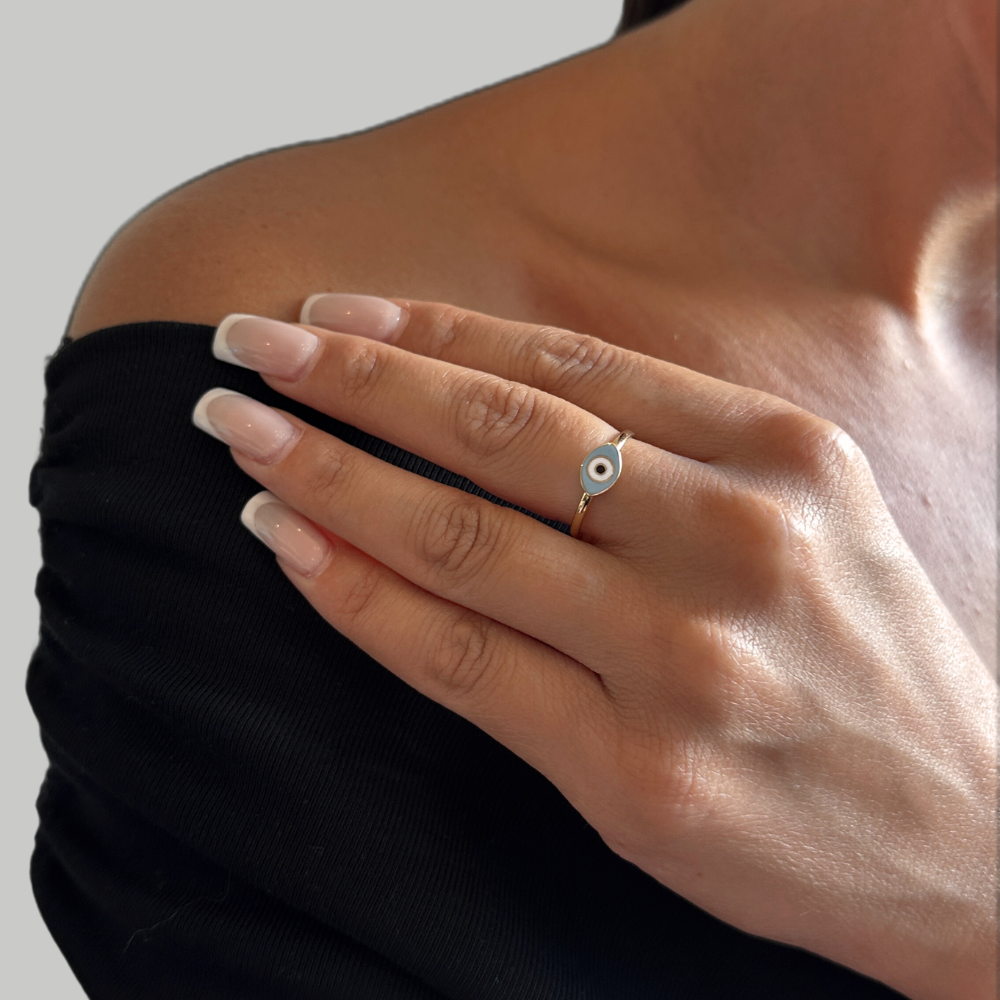 Eye - gold ring