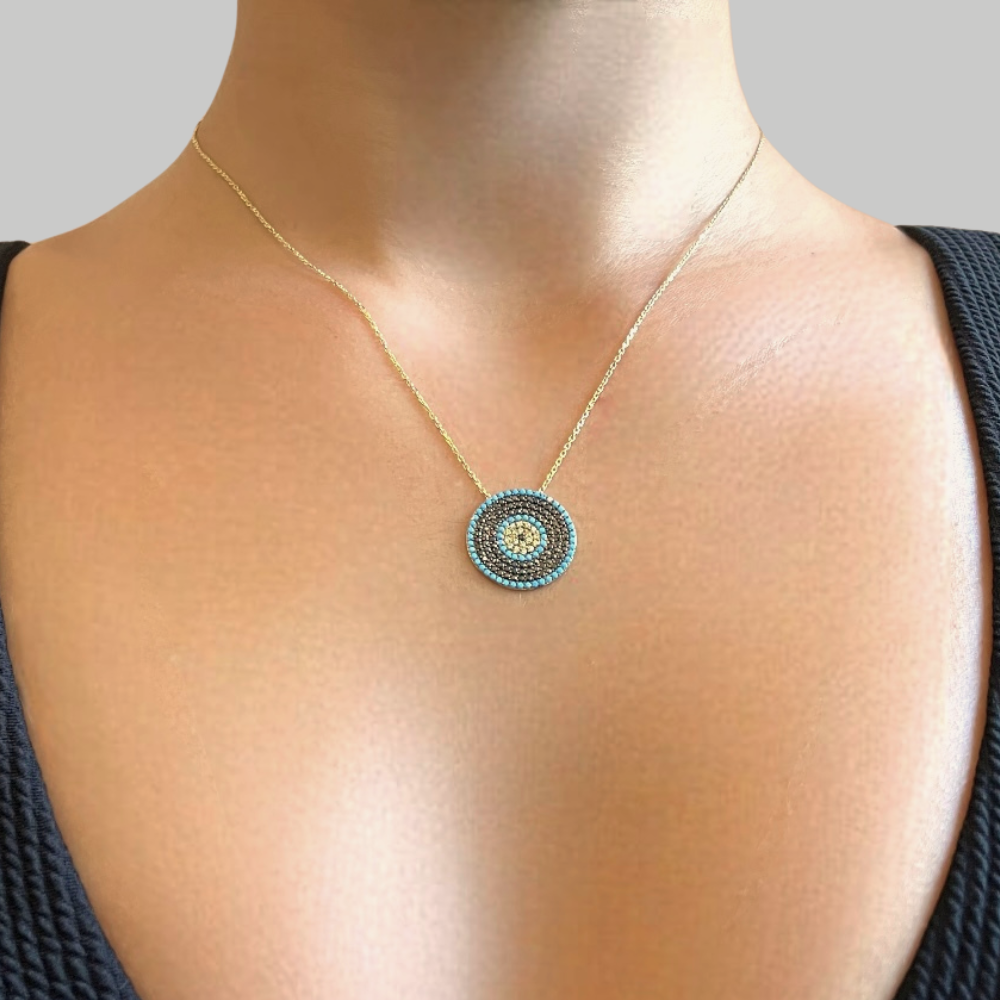 Mandala - gold necklace