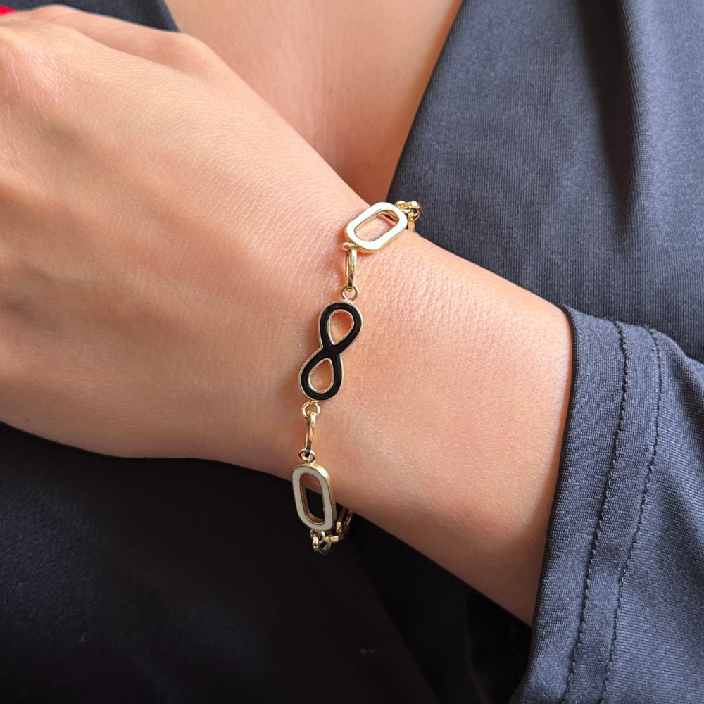 Infinity chain bracelet