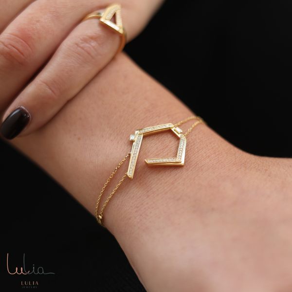 geometric glamour bracelet