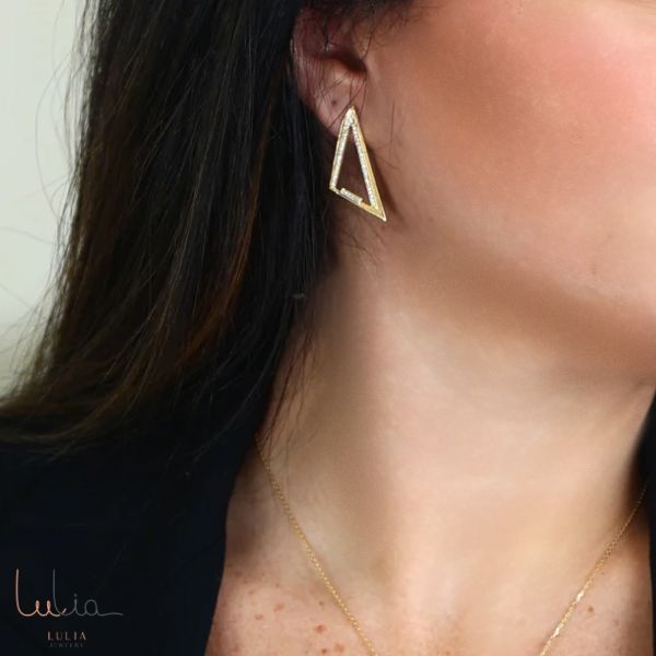geometric glamour earrings