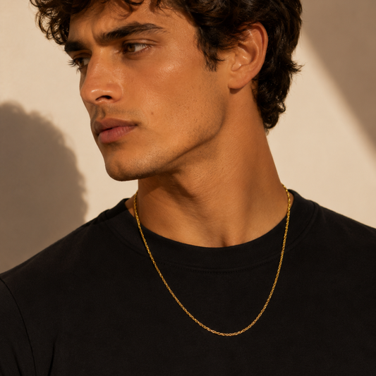 Twisted chain - 21k gold necklace
