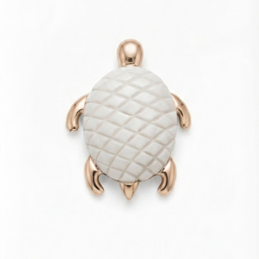 Mother of Pearl Turtle Pendant