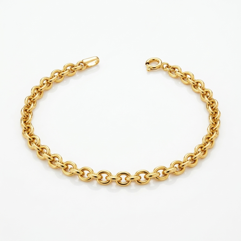 Rolo Chain Yellow Gold Bracelet