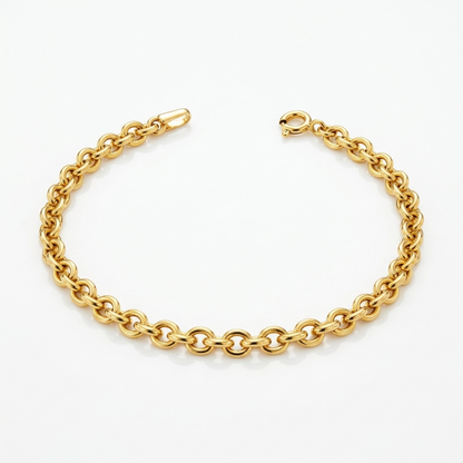 Rolo Chain Yellow Gold Bracelet