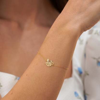 Bee & Diamond Motif Bracelet