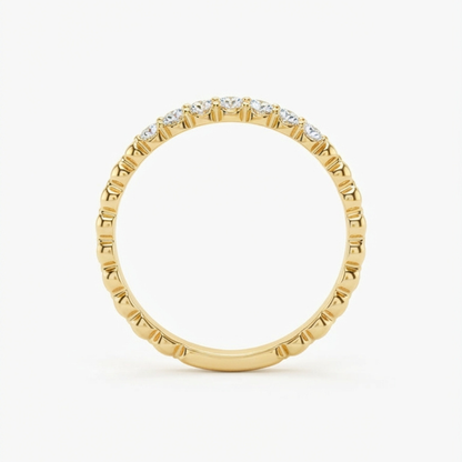 Beaded Diamond Band