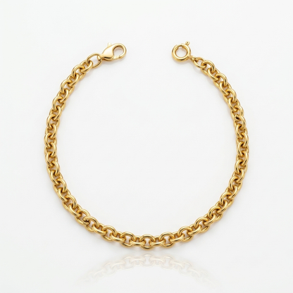 Rolo Chain Yellow Gold Bracelet