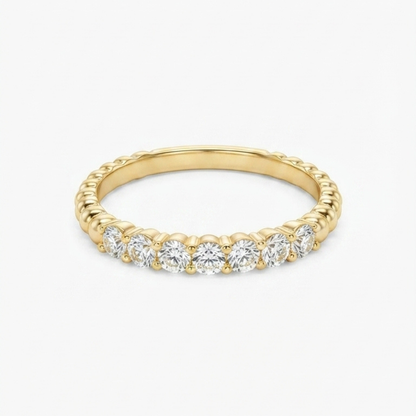 Beaded Diamond Band