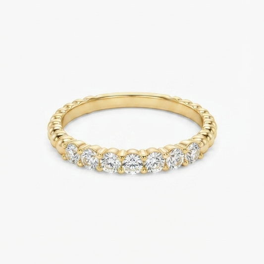 Beaded Diamond Band