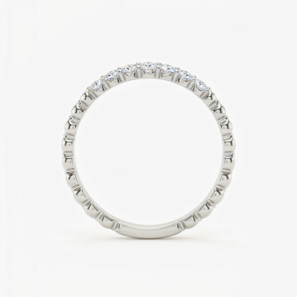 Beaded Diamond Band