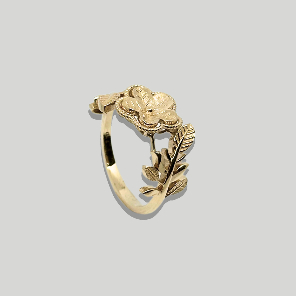 FLORA – flower and leaves ring