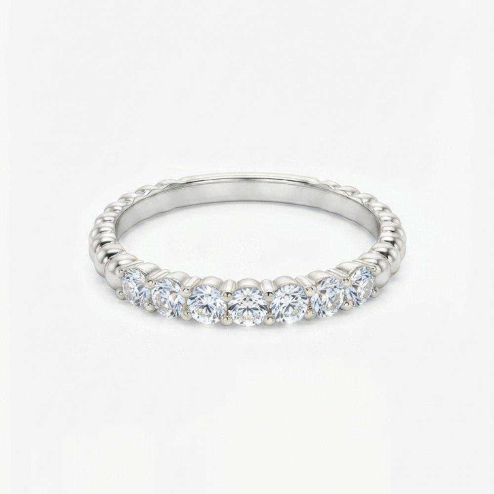 Beaded Diamond Band