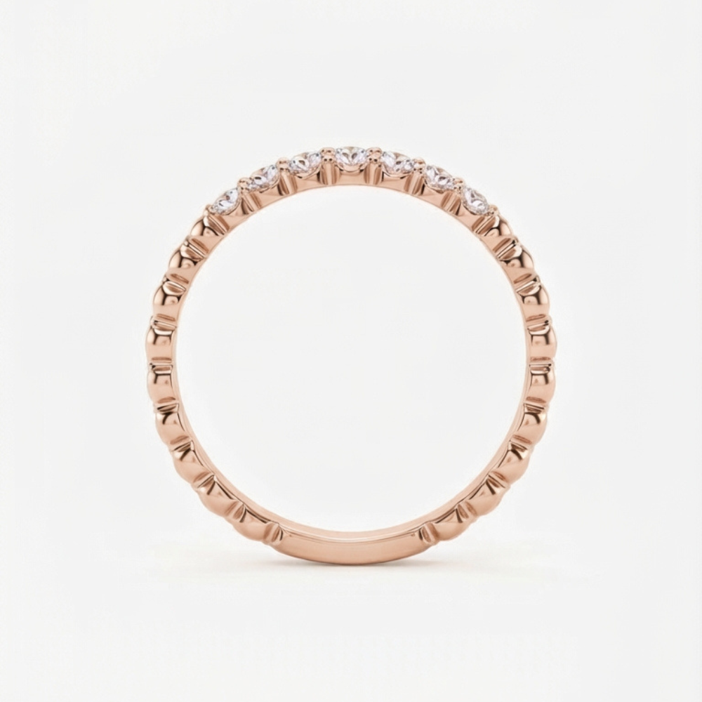 Beaded Diamond Band