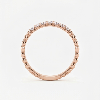 Beaded Diamond Band