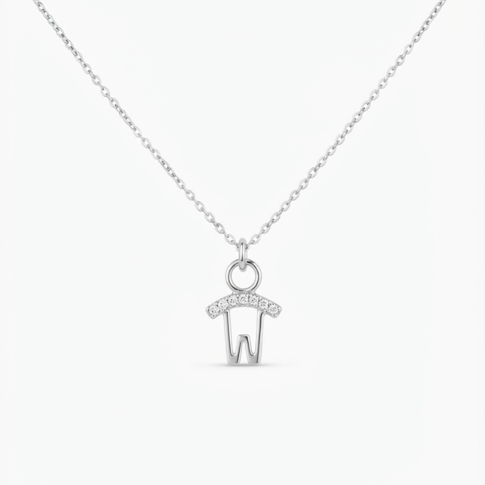 Little Boy Diamond Pendant Necklace