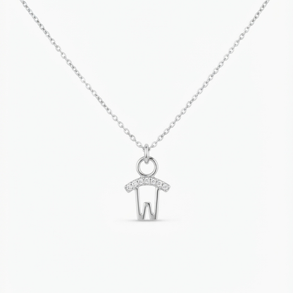 Little Boy Diamond Pendant Necklace