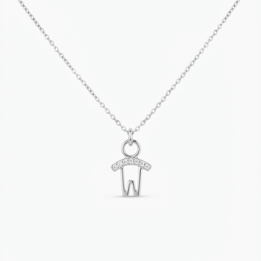 Little Boy Diamond Pendant Necklace