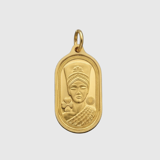 Lady Alya 24k gold bar-pendant
