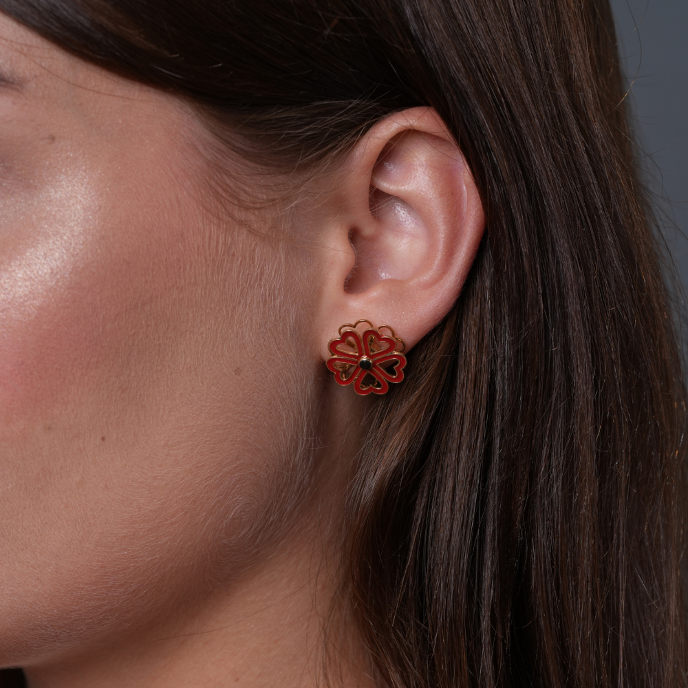 Amour toujours gold earring