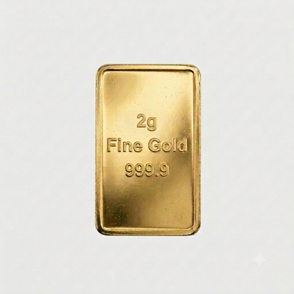 2g - 24k Swiss gold bar