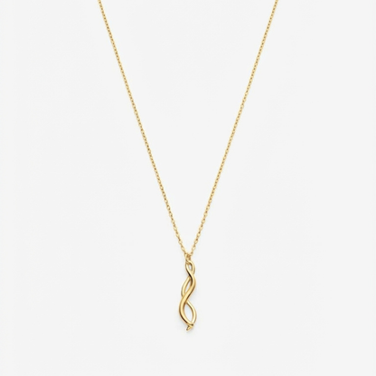 Twin Flame Pendant Necklace