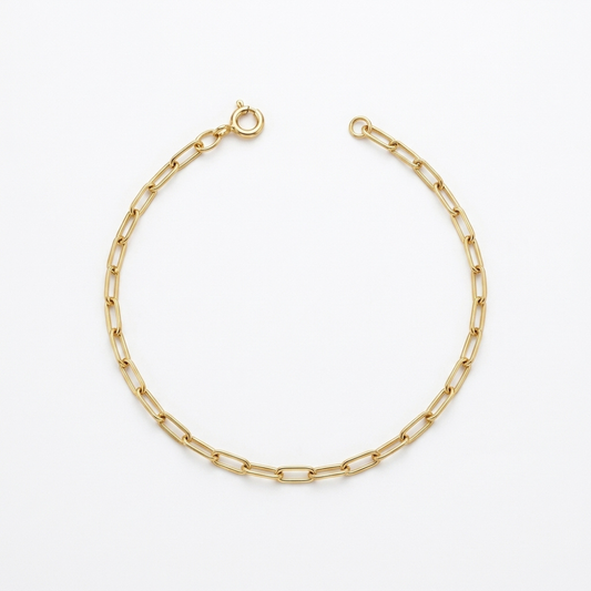 Dainty Paperclip Chain Bracelet