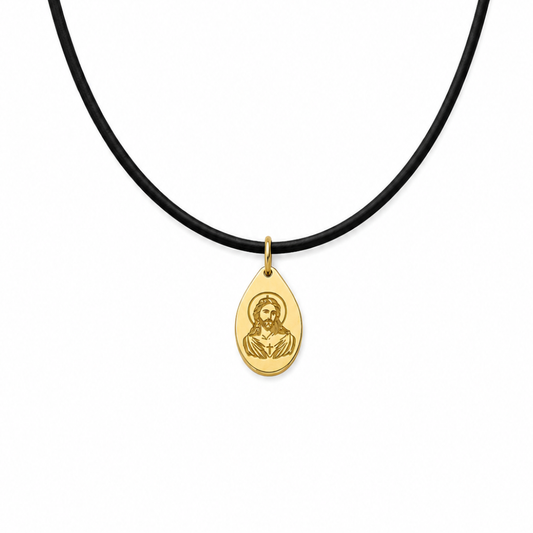 Jesus icon - 18k gold pendant