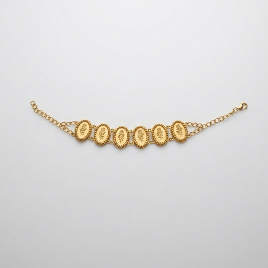 Roses - 21k gold bracelet