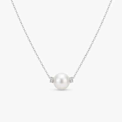 Diamond & Freshwater Pearl Necklace