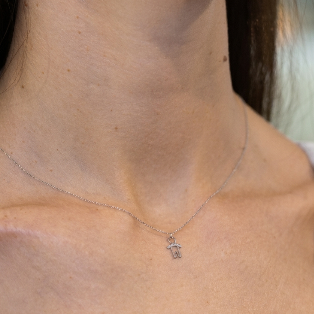 Little Boy Diamond Pendant Necklace