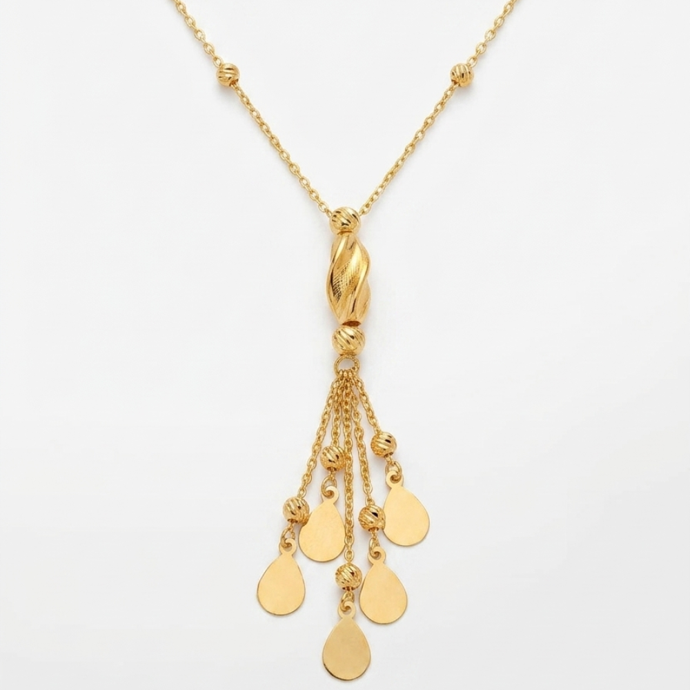 Liquid gold - 21k gold necklace