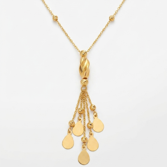 Liquid gold - 21k gold necklace