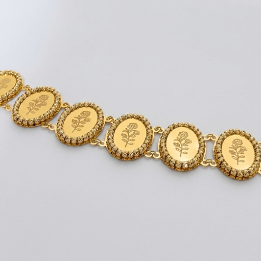 Roses - 21k gold bracelet