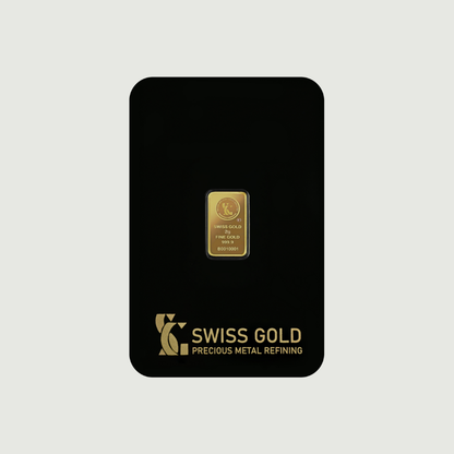 2g - 24k Swiss gold bar